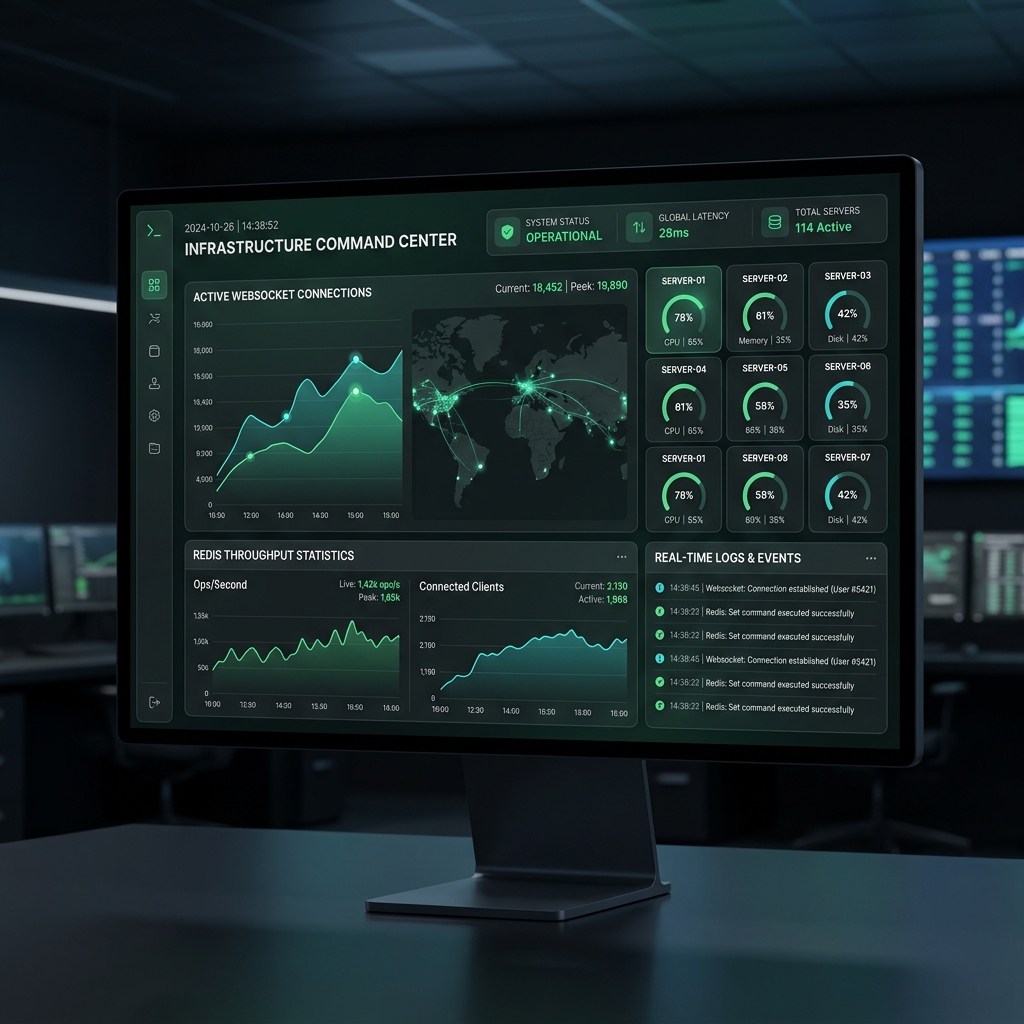 Mission Control Dashboard Mockup